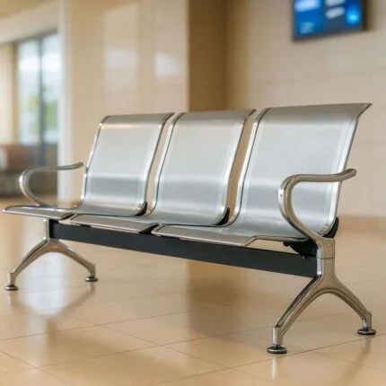ergonomic metallic waiting bench, metal waiting bench office reception, airport seating bench metal ergonomic, hospital waiting bench steel ergonomic, heavy duty waiting bench metal, 3 seater metal waiting bench, 4 seater waiting bench steel, stainless steel waiting bench ergonomic, office reception bench metal seating, public seating bench metal ergonomic design, durable waiting bench steel frame, modern metal waiting bench office furniture, perforated metal waiting bench seating, commercial waiting bench steel, institutional seating bench metal ergonomic, fixed metal waiting bench airport style, ergonomic reception seating bench metal, high traffic waiting bench steel durable, waiting area bench metal ergonomic design.