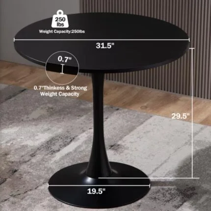 black eames round table, eames style round table, modern round dining table black, cafe round table eames design, tulip round table black base, minimalist round table modern, office meeting round table black, small round dining table eames style, restaurant round table black, contemporary round table pedestal base, stylish cafe table round black, modern furniture round table eames, compact round table black design, home dining round table modern, office lounge round table eames style, elegant round table black finish, designer round table eames inspired, space saving round table black, modern pedestal round table.