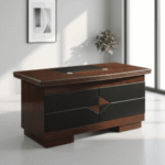 1.2 Meter Mahogany Secretarial Desk – Compact & Elegant Workspace Enhance your office with this 1.2 Meter Mahogany Secretarial Desk, designed to offer both functionality and classic style. Featuring a rich mahogany finish, it brings warmth and sophistication to any workspace while providing a practical solution for daily tasks. Its compact 1.2-meter design makes it ideal for smaller offices or home setups, without compromising on workspace efficiency. Built from high-quality materials, this desk ensures durability, stability, and long-term use. Key Features: Elegant mahogany finish for a timeless look Compact 1.2 meter size ideal for limited spaces Durable and sturdy construction Smooth work surface for everyday tasks Professional and space-efficient design Perfect for: Offices, reception areas, home workspaces, and administrative use