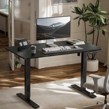black adjustable standing desk, electric standing desk black, sit stand desk black frame, height adjustable office desk black, ergonomic standing desk black modern, black office workstation adjustable desk, modern sit stand desk black, home office standing desk black, adjustable height desk black steel frame, minimalist standing desk black design, black ergonomic workstation desk, electric height adjustable desk black office, professional standing desk black, modern office furniture standing desk black, productivity ergonomic desk black adjustable.