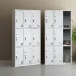 9 Locker Metallic Storage Cabinet - Image 4