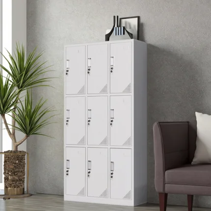 9 locker storage cabinet, metal locker cabinet, steel locker storage cabinet, 9 door storage locker, office locker cabinet, employee locker cabinet, personal storage locker, industrial locker cabinet, commercial locker storage, heavy duty locker cabinet, secure storage locker, lockable metal locker, multi compartment locker cabinet, school locker cabinet, staff locker storage, workplace locker cabinet, gym locker cabinet, changing room locker, reinforced steel locker, powder coated locker cabinet, rust resistant locker, durable locker storage unit, vertical locker cabinet, compact locker storage, space saving locker system, office personal storage cabinet, shared storage locker, keyed locker cabinet, padlock compatible locker, central locking locker system, multi user storage cabinet, organizational locker system, document and personal storage locker, office equipment locker, industrial storage cabinet, metal storage lockers, steel compartment cabinet, workplace organization locker, corporate locker cabinet, business storage locker, commercial storage solution, employee belongings cabinet, office security storage cabinet, personal item locker cabinet, high security locker cabinet, ventilation locker cabinet, modern locker cabinet, minimalist metal locker, contemporary storage locker, functional office locker, durable metal storage unit, strong steel cabinet, heavy duty storage unit, reinforced storage cabinet, anti theft locker cabinet, secure workplace storage, office furniture locker, workspace storage cabinet, administrative locker cabinet, office organization furniture, staff storage solution, employee security cabinet, industrial workplace storage, office supply locker, equipment storage cabinet, file and personal locker, multi door storage system, office interior storage solution, professional storage cabinet, corporate furniture locker, commercial metal storage cabinet, workspace organization furniture, office locker Kenya