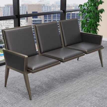 3 seater airport waiting bench, airport terminal bench 3 seat, public waiting bench airport seating, metal airport bench 3 seater, stainless steel waiting bench airport, airport seating bench heavy duty, terminal seating bench 3 person, transport waiting bench metal frame, hospital airport style bench seating, durable airport bench 3 seater, commercial waiting bench airport furniture, modern airport seating bench steel, perforated metal airport bench, padded airport waiting bench 3 seater, institutional public seating bench airport.