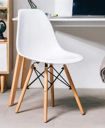 white Eames plastic chair, Eames plastic chair, molded plastic chair, Eames style chair, modern plastic chair, designer dining chair, accent chair, kitchen chair, dining room chair, café chair, restaurant chair, office visitor chair, reception chair, guest chair, waiting room chair, side chair, armchair (Eames style), armless plastic chair, ergonomic molded chair, polypropylene chair, durable plastic chair, lightweight chair, stackable plastic chair, modern dining chair, contemporary chair, minimalist chair, Scandinavian style chair, stylish plastic chair, elegant modern chair, home furniture chair, residential chair, indoor chair, multipurpose chair, functional seating chair, practical chair, simple design chair, modern interior chair, decorative chair, living room accent chair, kitchen seating chair, office lounge chair, hospitality seating chair, commercial chair, event chair, wedding chair, banquet chair, student chair, study chair, workspace visitor chair, office furniture chair, modern workspace seating, office setup furniture, home office furniture, contemporary furniture piece, molded seat chair, fiberglass style chair, metal leg chair, wooden leg chair, Eiffel base chair, cross base chair, sturdy plastic chair, reinforced chair, stable chair, comfortable seating chair, white plastic chair, white dining chair, white accent chair, white office chair, white Eames plastic chair Kenya, Eames chair Nairobi, plastic chair Kenya, dining chair Kenya, office visitor chair Kenya, modern chair Kenya, home furniture Kenya, office furniture Kenya, café chair Kenya, restaurant chair Kenya, stylish chair Kenya, durable chair Kenya, lightweight chair Kenya, stackable chair Kenya, contemporary furniture Kenya, minimalist furniture Kenya, modern furniture Kenya, residential furniture Kenya, commercial furniture Kenya, hospitality furniture Kenya, office seating Kenya, reception chair Kenya, guest chair Kenya, waiting chair Kenya, kitchen chair Kenya, dining furniture Kenya, Nairobi furniture Kenya.