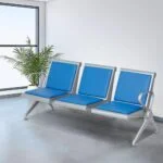 Blue 3 Seater Heavy Duty Bench Kenya, 3 seater waiting bench Kenya, heavy duty reception bench, steel waiting bench, office waiting bench Kenya, hospital waiting bench, airport waiting chair, bank reception seating, metal waiting bench, commercial waiting bench, public seating Kenya, reception furniture Kenya, institutional seating, durable waiting bench, Tamco office furniture Kenya