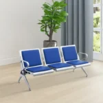 Blue 3 Seater Heavy Duty Bench Kenya, 3 seater waiting bench Kenya, heavy duty reception bench, steel waiting bench, office waiting bench Kenya, hospital waiting bench, airport waiting chair, bank reception seating, metal waiting bench, commercial waiting bench, public seating Kenya, reception furniture Kenya, institutional seating, durable waiting bench, Tamco office furniture Kenya