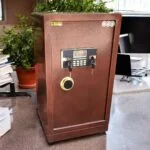 90Kgs Fireproof Digital Safe  The 90Kgs Fireproof Digital Safe is a heavy-duty security solution designed to protect important documents, cash, valuables, business records, and other sensitive items from unauthorized access and fire-related damage. With its substantial weight, robust steel construction, fire-resistant design, and electronic digital locking system, this safe is suitable for offices, businesses, financial institutions, hotels, homes, and other environments requiring dependable security. Its digital keypad provides convenient keyless access, while the strong locking mechanism helps provide an additional layer of protection for valuable belongings and confidential documents. Key Features Heavy-duty 90kg fireproof safe Fire-resistant construction for enhanced document protection Programmable digital electronic keypad Secure locking mechanism for controlled access Strong steel body and reinforced door Suitable for storing cash, certificates, contracts, files, passports, and valuables Interior shelving for organized storage Solid construction designed for commercial and residential use Durable finish for long-term performance Suitable for offices, banks, hotels, businesses, and homes Specifications Product Type: Fireproof Digital Safe Weight: Approximately 90kg Locking System: Electronic Digital Keypad Construction: Heavy-Duty Steel Fire Protection: Fire-Resistant Insulation Door: Reinforced Steel Door Interior: Storage Shelves/Compartments Access: Programmable Digital Code Installation: Floor or secure anchoring recommended Application: Office, Business, Home, Hotel, Institution Colour: Usually Black, Grey, or Dark Finish Benefits Enhanced security: Helps protect valuable items from unauthorized access. Fire protection: Fire-resistant construction helps protect important contents during a fire. Convenient access: Digital keypad entry eliminates the need to carry a traditional key. Organized storage: Interior shelving makes it easier to arrange documents and valuables. Heavy-duty design: Its substantial weight and robust steel construction make it suitable for demanding environments.