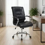 Midback Leather Office Chair, midback leather office chair, leather office chair, midback executive chair, ergonomic leather chair, office desk chair, computer office chair, swivel office chair, adjustable office chair, office task chair, managerial office chair, executive office chair, office seating chair, professional office chair, business office chair, commercial office chair, corporate office chair, office furniture chair, leather desk chair, office workstation chair, office computer chair, office work chair, ergonomic office chair, home office chair, office swivel chair, executive seating chair, office chair with adjustable height, office chair with tilt mechanism, office chair with lumbar support, office chair with padded seat, office chair with padded armrests, office chair with ergonomic back support, office chair with premium leather upholstery, office chair with high density foam cushioning, office chair with sturdy five star base