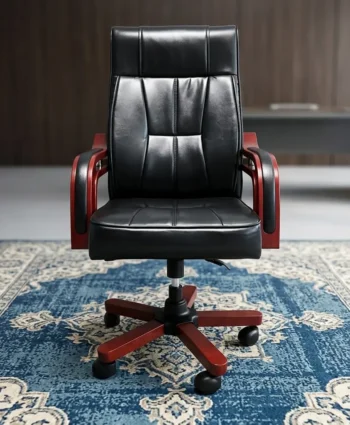 Bliss Ergonomic Leather Chair  The Bliss Ergonomic Leather Chair is a premium executive office chair designed to deliver exceptional comfort, support, and style for modern workspaces. Upholstered in high-quality leather, this chair features an ergonomic high-back design that supports the spine, neck, and shoulders, making it ideal for long working hours. Its adjustable height, reclining function, and smooth 360-degree swivel ensure maximum flexibility and comfort, while the sturdy chrome or nylon base provides outstanding stability and durability. Perfect for executive offices, boardrooms, home offices, and professional workspaces, the Bliss Ergonomic Leather Chair combines luxurious aesthetics with ergonomic performance to enhance productivity and workplace comfort. Key Features Premium leather upholstery for a luxurious look and feel Ergonomic high-back design for superior back and neck support Adjustable seat height with smooth gas lift mechanism Reclining backrest with tilt tension control Comfortable padded seat, backrest, and armrests 360-degree swivel for effortless movement Heavy-duty chrome or reinforced nylon base Smooth-rolling caster wheels suitable for various floor types Strong construction with excellent weight capacity Ideal for executive offices, home offices, meeting rooms, and workstations Specifications Product Type: Executive Ergonomic Office Chair Upholstery Material: Premium Leather Frame Material: Reinforced Steel and Nylon Base: Chrome or Heavy-Duty Nylon Five-Star Base Backrest: High Back Ergonomic Design Armrests: Fixed Padded Armrests Height Adjustment: Gas Lift Mechanism Recline Function: Yes Swivel: 360 Degrees Weight Capacity: Up to 150 kg Color Options: Black, Brown, Cream (subject to availability) Benefits Promotes proper posture during extended work sessions Reduces back, neck, and shoulder fatigue Adds a professional and elegant touch to any office Built with durable materials for long-lasting use Provides smooth mobility and adjustable seating comfort