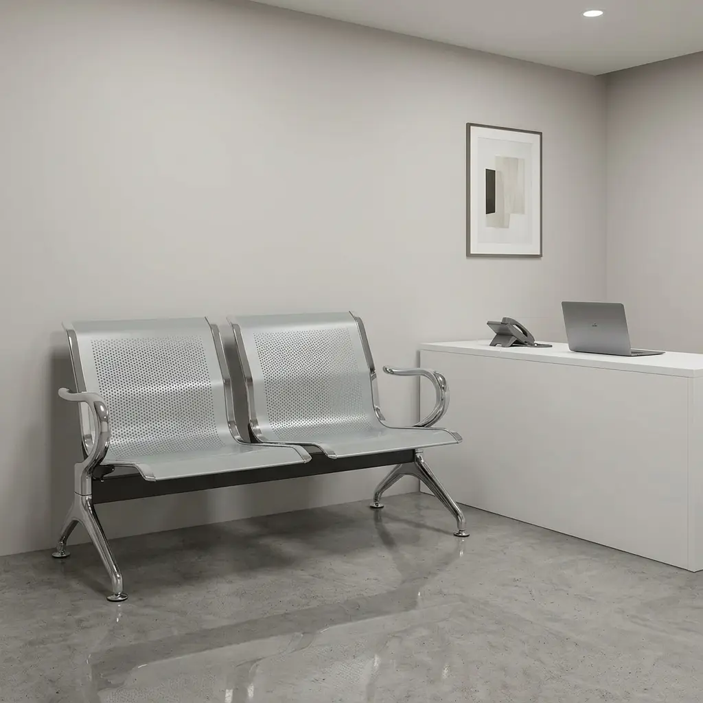 Reception Bench 2 Seater Waiting Metallic Bench, 2 seater waiting metallic bench, 2 seater waiting bench, metallic waiting bench, waiting bench, reception waiting bench, office waiting bench, reception bench, office reception bench, visitor waiting bench, waiting room bench, reception seating bench, office seating bench, commercial waiting bench, hospital waiting bench, clinic waiting bench, airport waiting bench, school waiting bench, bank waiting bench, hotel waiting bench, lobby waiting bench, public seating bench, office visitor bench, guest waiting bench, reception lounge bench, modern waiting bench, contemporary waiting bench, heavy duty waiting bench, durable waiting bench, metal waiting bench, stainless steel waiting bench, powder coated waiting bench, linked waiting bench, office reception furniture, waiting room furniture, commercial seating furniture, lobby furniture, visitor seating, reception seating, office guest seating, customer waiting bench, patient waiting bench, lounge bench, reception area seating, office lobby bench, office furniture, business reception bench, corporate reception seating, ergonomic waiting bench