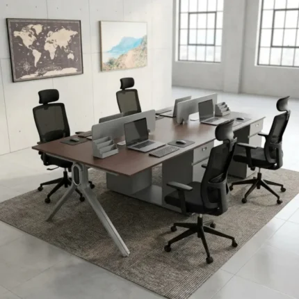 Modern Wooden 4 Seater Workstation, 4 Seater Office Workstation Kenya, Wooden Office Workstation, Office Workstation Kenya, 4 Person Desk, Collaborative Workstation, Modular Office Desk, Office Cubicles Kenya, Open Plan Office Furniture, Corporate Workstation, Call Centre Workstation, Wooden Office Desk, Shared Office Desk, Office Furniture Kenya, Executive Workstation, Custom Office Workstation, Commercial Office Furniture, Modern Office Desk, Workstation Furniture Kenya, Tamco Office Furniture