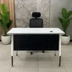 White Modern Computer Table, White Computer Desk Kenya, Modern Computer Table, Office Computer Desk Kenya, Home Office Desk, White Office Desk, Study Table Kenya, Computer Workstation, Wooden Computer Table, MDF Computer Desk, Minimalist Office Desk, Office Table Kenya, Student Study Desk, Computer Desk with Drawers, Contemporary Office Furniture, Home Office Furniture Kenya, Workstation Desk Kenya, Office Furniture Kenya, Computer Table Nairobi, Tamco Office Furniture