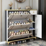 Modern Space Organiser Shoe Rack, Modern Shoe Rack, Shoe Organizer, Shoe Storage Rack, Space Saving Shoe Rack, Home Shoe Organizer, Entryway Shoe Rack, Footwear Storage, Multi Tier Shoe Rack, Compact Shoe Rack, Stylish Shoe Storage, Bedroom Shoe Rack, Hallway Shoe Rack, Living Room Organizer, Entryway Organizer, Household Storage Rack, Durable Shoe Organizer, Large Capacity Shoe Rack, Minimalist Shoe Rack, Modern Home Storage, Practical Shoe Storage, Neat Shoe Organizer, Shoe Display Rack, Vertical Shoe Rack, Easy Access Shoe Storage, Space Efficient Organizer, Home Furniture, Storage Solution, Shoe Stand, Organised Home. The Modern Space Organiser Shoe Rack is a stylish and practical storage solution designed to keep your footwear neatly arranged while making the most of your available space. With its modern design and efficient storage layout, it is ideal for bedrooms, entryways, hallways, living rooms, apartments, offices, and other areas where shoes need to be organised. The multiple storage levels provide convenient space for different types of footwear, helping reduce clutter and keeping shoes easy to find and access. Its compact design allows you to maximise vertical space without taking up too much floor area, making it suitable for both small and spacious homes. The clean and contemporary appearance complements a wide range of interior décor styles, while the practical structure makes everyday shoe storage simple and convenient. Perfect for maintaining a tidy and organised home, this shoe rack combines functionality, space efficiency, and modern style in one useful storage solution.
