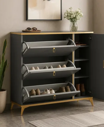 Modern Space Organiser Shoe Rack, Modern Shoe Rack, Shoe Organizer, Shoe Storage Rack, Space Saving Shoe Rack, Home Shoe Organizer, Entryway Shoe Rack, Footwear Storage, Multi Tier Shoe Rack, Compact Shoe Rack, Stylish Shoe Storage, Bedroom Shoe Rack, Hallway Shoe Rack, Living Room Organizer, Entryway Organizer, Household Storage Rack, Durable Shoe Organizer, Large Capacity Shoe Rack, Minimalist Shoe Rack, Modern Home Storage, Practical Shoe Storage, Neat Shoe Organizer, Shoe Display Rack, Vertical Shoe Rack, Easy Access Shoe Storage, Space Efficient Organizer, Home Furniture, Storage Solution, Shoe Stand, Organised Home. The Modern Space Organiser Shoe Rack is a stylish and practical storage solution designed to keep your footwear neatly arranged while making the most of your available space. With its modern design and efficient storage layout, it is ideal for bedrooms, entryways, hallways, living rooms, apartments, offices, and other areas where shoes need to be organised. The multiple storage levels provide convenient space for different types of footwear, helping reduce clutter and keeping shoes easy to find and access. Its compact design allows you to maximise vertical space without taking up too much floor area, making it suitable for both small and spacious homes. The clean and contemporary appearance complements a wide range of interior décor styles, while the practical structure makes everyday shoe storage simple and convenient. Perfect for maintaining a tidy and organised home, this shoe rack combines functionality, space efficiency, and modern style in one useful storage solution.