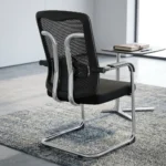 Chrome Base Leather Office Chair - Image 7