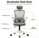 Gray Ergonomic Mesh Office Chair with Flip Armrest is a modern, comfortable, durable, and practical seating solution designed for offices, home workspaces, executive workstations, reception areas, meeting rooms, training rooms, study rooms, call centres, computer labs, coworking spaces, and professional work environments, featuring a breathable mesh backrest that promotes airflow and helps keep the user comfortable during long working hours, the ergonomic design provides supportive seating for daily office tasks such as computer work, typing, reading, meetings, online classes, and administrative duties, while the gray finish gives the chair a professional and contemporary appearance that blends easily with modern office interiors and different desk styles, the flip armrests provide added flexibility by allowing the armrests to be raised when not required, making it easier to move closer to the desk, position the chair under a workstation, or create additional space when the chair is not in use, the practical design makes this chair suitable for employees, managers, students, professionals, and home-office users who require comfortable and adaptable seating, the breathable mesh back helps provide ventilation while the supportive seat is designed for everyday use, making it a suitable choice for busy offices and workspaces, its versatile appearance allows it to complement office desks, computer tables, reception furniture, conference tables, workstations, and other commercial furniture, ideal for businesses looking to improve workplace comfort and productivity while maintaining a clean and professional office appearance, the chair can be used in corporate offices, small businesses, home offices, educational institutions, training centres, technology companies, customer service centres, shared workspaces, libraries, study areas, and administrative departments, Gray ergonomic office chair, gray mesh office chair, ergonomic mesh chair, office chair with flip armrest, mesh office chair, adjustable office chair, comfortable office chair, modern office chair, computer chair, workstation chair, desk chair, professional office chair, breathable mesh chair, flip armrest chair, office seating, ergonomic office furniture, commercial office chair, home office chair, study chair, computer workstation chair, employee office chair, staff chair, meeting room chair, training room chair, coworking chair, reception office chair, corporate office furniture, modern office furniture, comfortable work chair, durable office seating, breathable office seating, flexible office chair, space saving office chair, contemporary office chair, business furniture, executive workstation chair, administrative office chair, Nairobi office chairs, Nairobi ergonomic chairs, Nairobi mesh office chairs, Kenya office chairs, Kenya ergonomic office furniture, Kenya mesh chairs, Nairobi office furniture, commercial furniture Nairobi, corporate furniture Kenya, workstation furniture Nairobi, office seating Kenya, ergonomic furniture Nairobi, business furniture Kenya, East Africa office furniture, Nairobi, Nairobi Kenya, Kenya, East Africa, Westlands Nairobi, Kilimani Nairobi, Kileleshwa Nairobi, Lavington Nairobi, Parklands Nairobi, Karen Nairobi, Runda Nairobi, Gigiri Nairobi, Muthaiga Nairobi, Nairobi CBD, South C Nairobi, South B Nairobi, Langata Nairobi, Embakasi Nairobi, Thika, Kiambu, Ruaka, Mombasa, Kisumu, Nakuru, Eldoret, Machakos, Kitengela, Naivasha