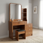Brown Vanity Bedroom Dressing Table - Image 11