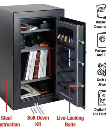80KG Digital Fireproof Office Safe is a strong, secure, and reliable storage solution designed to protect important documents, files, valuables, cash, business records, certificates, contracts, electronic media, and other sensitive items in offices, businesses, institutions, retail shops, hotels, homes, financial offices, and commercial premises, featuring a heavy-duty 80-kilogram construction that provides enhanced stability and security while reducing the risk of easy movement or unauthorized removal, the fireproof design provides an added layer of protection for important contents in the event of a fire, making it suitable for businesses and organizations that need to safeguard critical paperwork and valuable items, the digital locking system offers convenient access control and eliminates the need to rely solely on traditional keys, allowing authorized users to manage access efficiently, the safe is ideal for storing confidential company documents, employee records, financial paperwork, title documents, certificates, passports, contracts, cash, backup records, and other valuable possessions that require secure storage, its professional office-friendly design allows it to blend into corporate, commercial, institutional, and residential environments, making it suitable for executive offices, accounting departments, HR offices, management offices, banks, schools, hospitals, hotels, retail businesses, warehouses, law firms, real estate offices, government offices, and home offices, the sturdy construction provides dependable protection against unauthorized access while the fire-resistant design helps protect important contents from heat and fire-related damage, making it a practical investment for organizations focused on security, document protection, business continuity, and asset management, 80kg office safe, 80 kg digital safe, digital fireproof safe, fireproof office safe, digital office safe, electronic safe, heavy duty office safe, secure document safe, business safe, commercial safe, fire resistant safe, fireproof document safe, digital security safe, electronic security safe, heavy duty safe, office security safe, document storage safe, valuables safe, cash safe, confidential document safe, business document safe, secure storage cabinet, digital locking safe, electronic lock safe, office security furniture, document protection safe, fire protection safe, secure office storage, commercial security equipment, workplace security safe, corporate office safe, hotel safe, retail business safe, school office safe, hospital office safe, bank office safe, accounting office safe, HR document safe, records protection safe, important documents safe, Nairobi office safe, Nairobi digital safe, Nairobi fireproof safe, Kenya office safe, Kenya digital safe, Kenya fireproof safe, Nairobi security equipment, office security Nairobi, commercial security Kenya, business security equipment Kenya, fireproof storage Nairobi, secure document storage Kenya, office furniture Nairobi, business equipment Nairobi, East Africa security solutions, Nairobi, Nairobi Kenya, Kenya, East Africa, Westlands Nairobi, Kilimani Nairobi, Kileleshwa Nairobi, Lavington Nairobi, Parklands Nairobi, Karen Nairobi, Runda Nairobi, Gigiri Nairobi, Muthaiga Nairobi, Nairobi CBD, South C Nairobi, South B Nairobi, Langata Nairobi, Embakasi Nairobi, Thika, Kiambu, Ruaka, Mombasa, Kisumu, Nakuru, Eldoret, Machakos, Kitengela, Naivasha